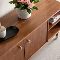 Meuble Tv<Made in Meubles Meuble TV 2 portes en bois d'acacia Emiel