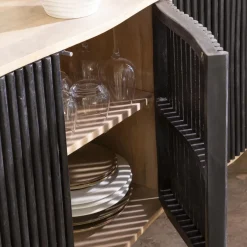 Meuble Tv<Made in Meubles Meuble TV bois de manguier et métal Auxence