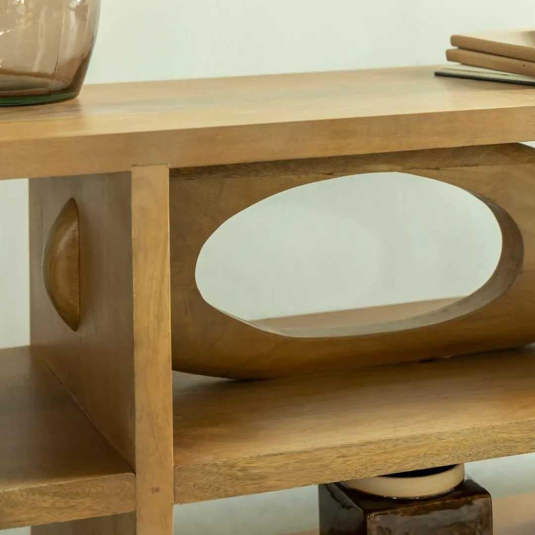 Meuble Tv<Made in Meubles Meuble TV design en bois de manguier Alwen