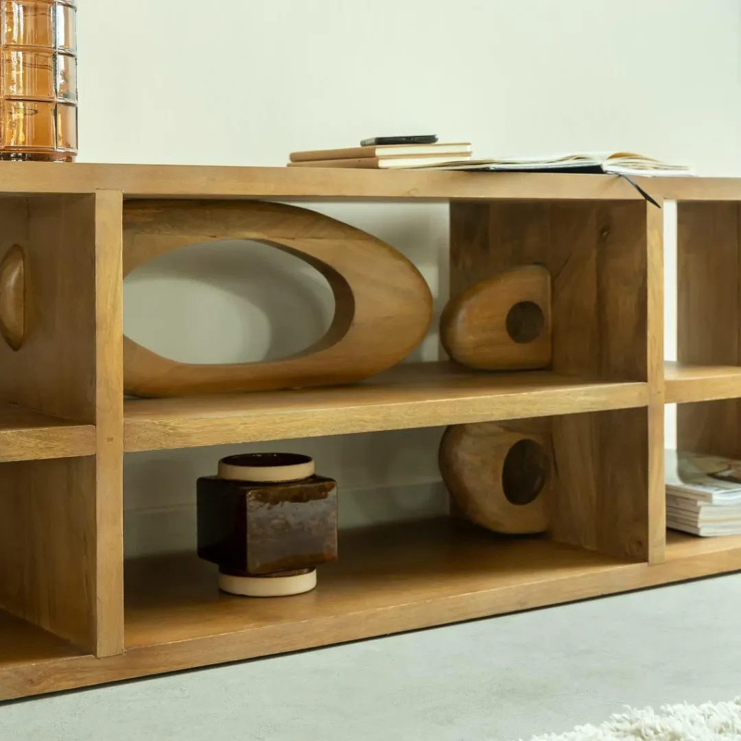 Meuble Tv<Made in Meubles Meuble TV design en bois de manguier Alwen