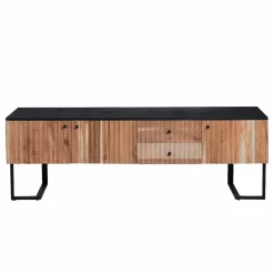 Meuble Tv<Made in Meubles Meuble TV en bois d'acacia et métal Pippa