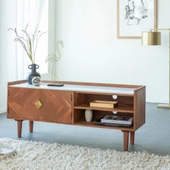 Meuble Tv<Made in Meubles Meuble TV en bois d'acacia Naxos