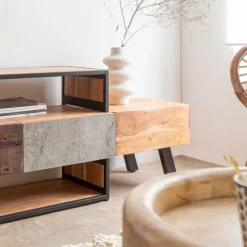 Meuble Tv<Made in Meubles Meuble TV en bois d'acacia Ernest