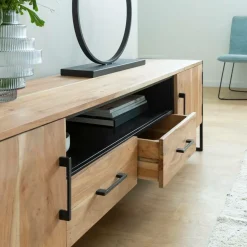 Meuble Tv<Made in Meubles Meuble TV en bois d'acacia et métal Bosco