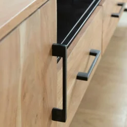 Meuble Tv<Made in Meubles Meuble TV en bois d'acacia et métal Bosco