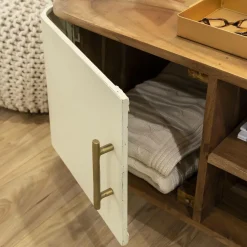 Meuble Tv<Made in Meubles Meuble TV en bois d'acacia et métal Andrès