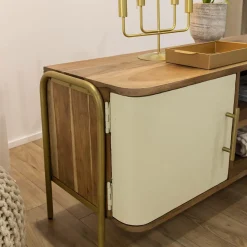 Meuble Tv<Made in Meubles Meuble TV en bois d'acacia et métal Andrès