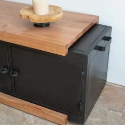 Meuble Tv<Made in Meubles Meuble TV en bois d'acacia Emilio