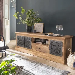 Meuble Tv<Made in Meubles Meuble TV en bois de manguier Sahara