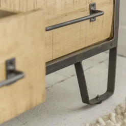 Meuble Tv<Made in Meubles Meuble TV en bois de manguier 3 tiroirs Wood