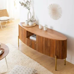 Meuble Tv<Made in Meubles Meuble TV en bois de manguier Cécile