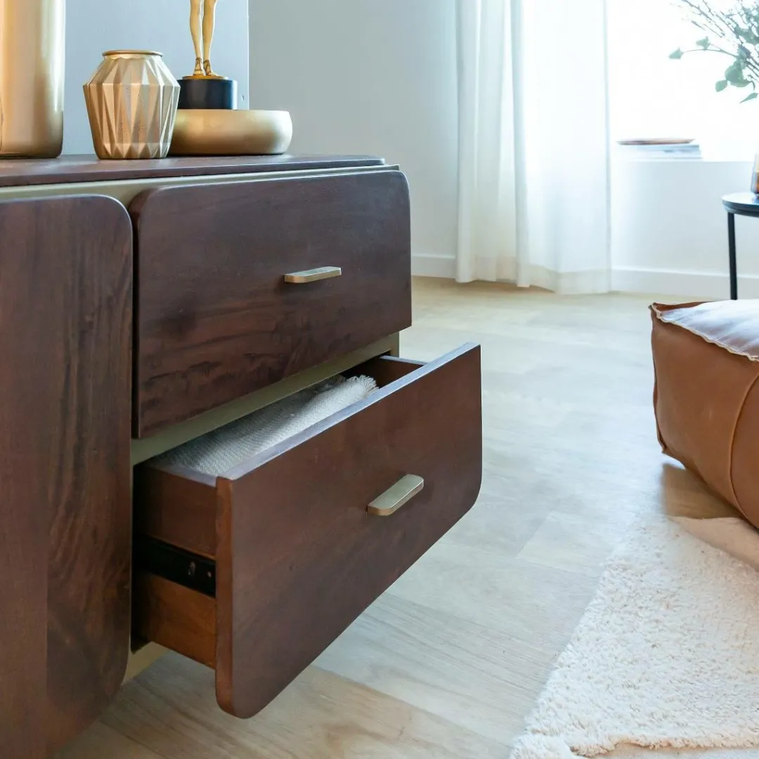 Meuble Tv<Made in Meubles Meuble TV en bois de manguier Lisette