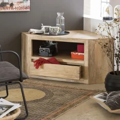 Meuble Tv<Made in Meubles Meuble TV en bois de manguier Lyam