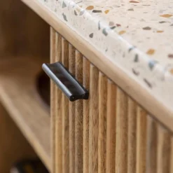 Meuble Tv<Made in Meubles Meuble TV en bois de manguier et terrazzo Ambrine