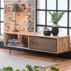 Meuble Tv<Made in Meubles Meuble TV en bois de manguier 140 cm Jasmin