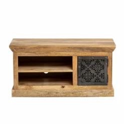 Meuble Tv<Made in Meubles Meuble TV en bois de manguier et métal Sahara