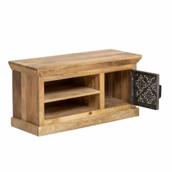 Meuble Tv<Made in Meubles Meuble TV en bois de manguier et métal Sahara