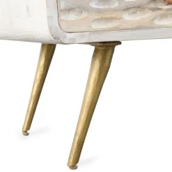 Meuble Tv<Made in Meubles Meuble TV en bois de manguier blanchi Rhodes