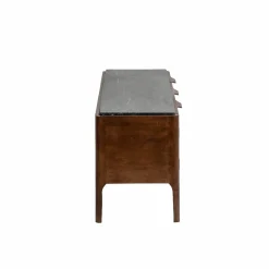 Meuble Tv<Made in Meubles Meuble TV en bois de manguier et marbre noir Roch