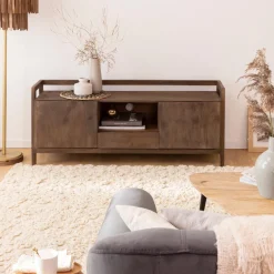 Meuble Tv<Made in Meubles Meuble TV en bois de manguier marron Emile