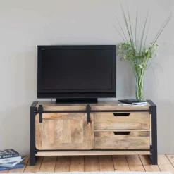Meuble Tv<Made in Meubles Meuble TV en bois de manguier 120 cm New-York