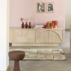 Meuble Tv<Made in Meubles Meuble TV en bois de manguier blanchi Miliam