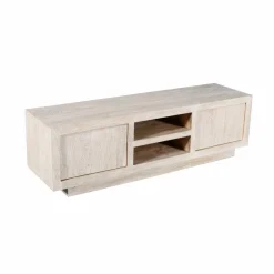 Meuble Tv<Made in Meubles Meuble TV en bois de manguier blanchi Alison