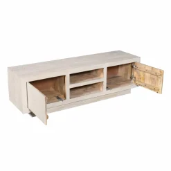Meuble Tv<Made in Meubles Meuble TV en bois de manguier blanchi Alison