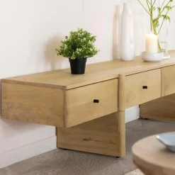 Meuble Tv<Made in Meubles Meuble TV en bois de manguier 4 tiroirs Amara