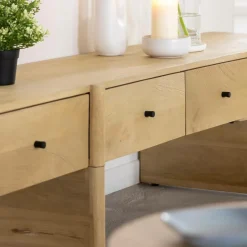 Meuble Tv<Made in Meubles Meuble TV en bois de manguier 4 tiroirs Amara