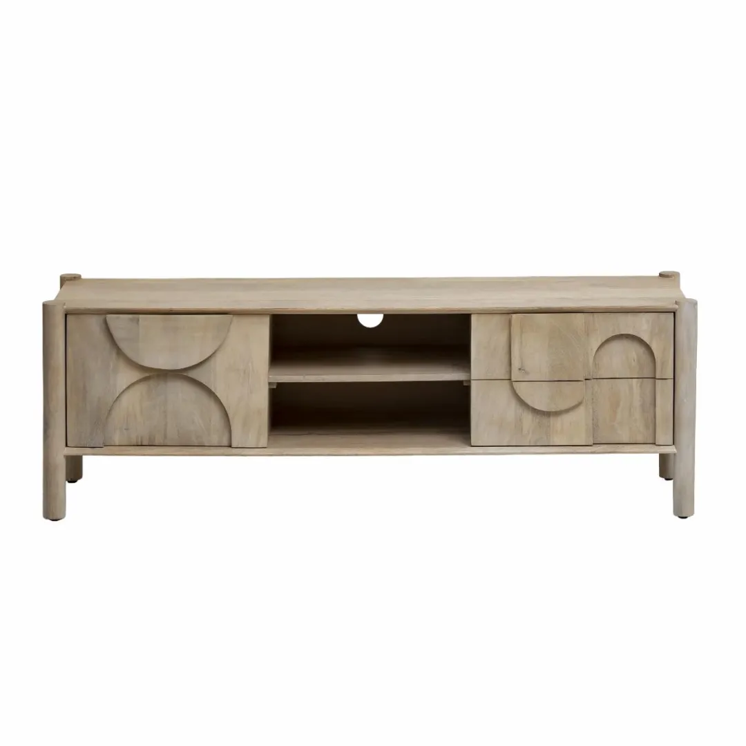 Meuble Tv<Made in Meubles Meuble TV en bois de manguier Tysia