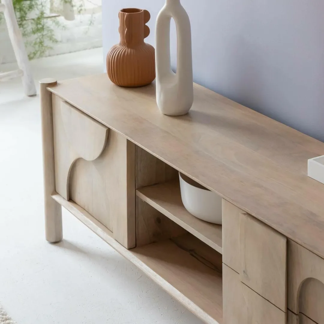 Meuble Tv<Made in Meubles Meuble TV en bois de manguier Tysia