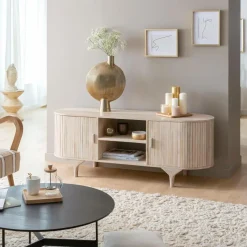 Meuble Tv<Made in Meubles Meuble tv en bois de manguier Macha