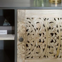 Meuble Tv<Made in Meubles Meuble TV en bois de manguier blanchi Lila