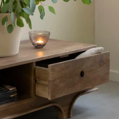 Meuble Tv<Made in Meubles Meuble TV en bois de manguier foncé Daelan