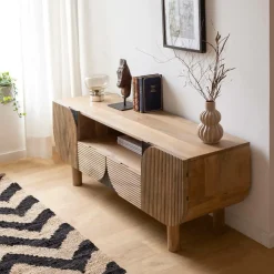 Meuble Tv<Made in Meubles Meuble tv en bois de manguier Loëvan