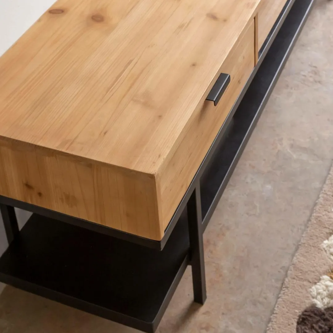 Meuble Tv<Made in Meubles Meuble TV en bois de sapin Enola