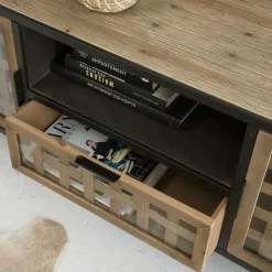 Meuble Tv<Made in Meubles Meuble TV en sapin et métal noir Elise