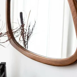 Miroir|Décoration<Made in Meubles Miroir abstrait en bois de manguier foncé Marley