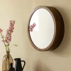 Miroir|Décoration<Made in Meubles Miroir avec étagères en bois de manguier foncé Remick