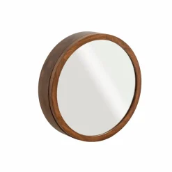 Miroir|Décoration<Made in Meubles Miroir avec étagères en bois de manguier foncé Remick