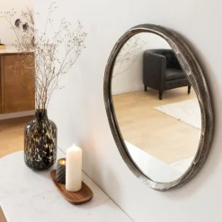 Miroir|Décoration<Made in Meubles Miroir en aluminium petit modèle Beryl