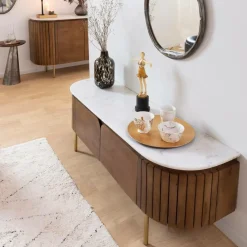 Miroir|Décoration<Made in Meubles Miroir en aluminium petit modèle Beryl