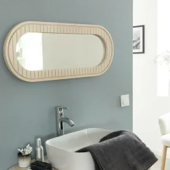 Miroir|Décoration<Made in Meubles Miroir en bois de manguier Yoni