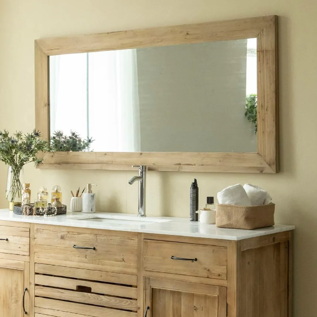 Miroir|Décoration<Made in Meubles Miroir en bois recyclé 165 cm Garance