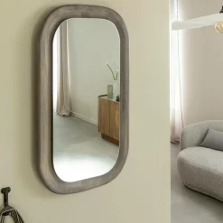 Miroir|Décoration<Made in Meubles Miroir ovale en bois de manguier Marley