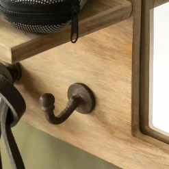 Miroir|Décoration<Made in Meubles Miroir ovale en bois de manguier clair Juliet