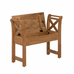 Banc<Made in Meubles Petit banc en bois d'acacia Isolde
