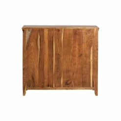 Buffet<Made in Meubles Petit buffet à  lattes en bois coloré Ethnik