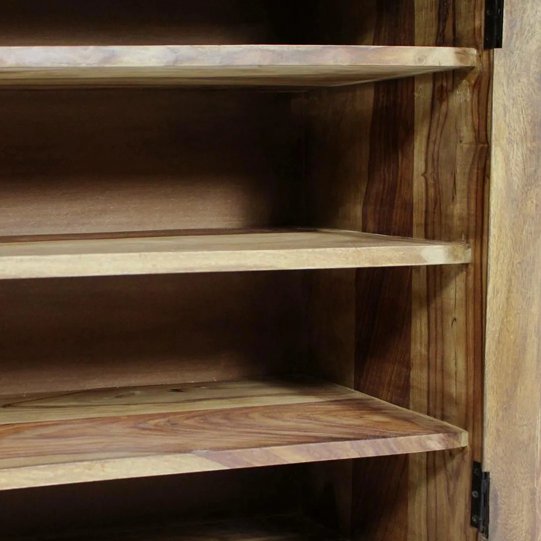 Buffet<Made in Meubles Petit buffet en bois d'acacia 80 cm Havana